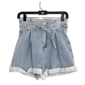 Le Lis Paper Bag Denim Shorts